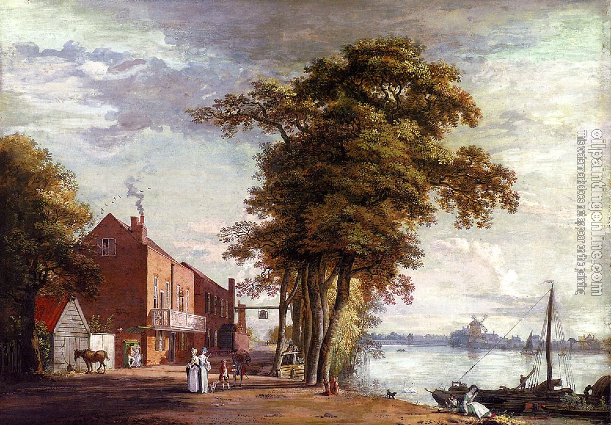 Paul Sandby - The Spread Eagle Tavern Millbank